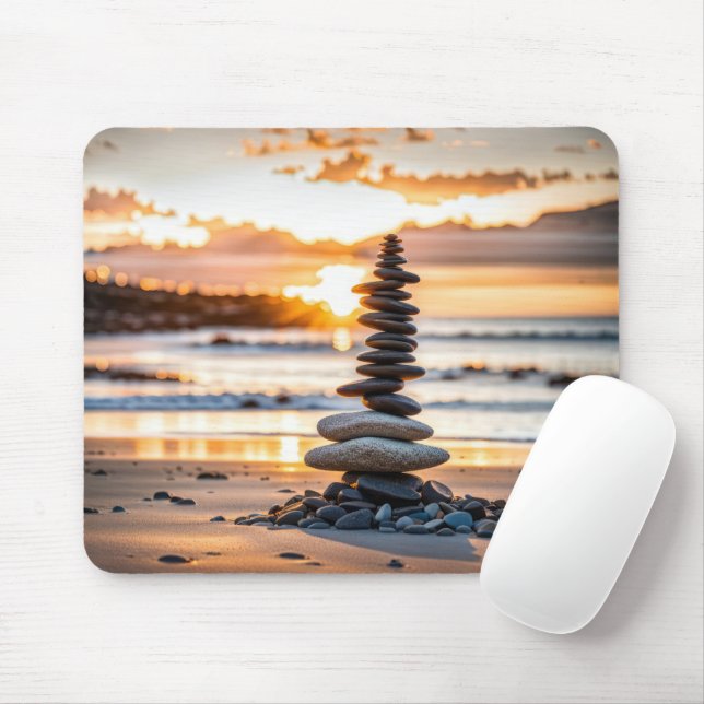 Tapis De Souris Beach Cairn (Avec souris)