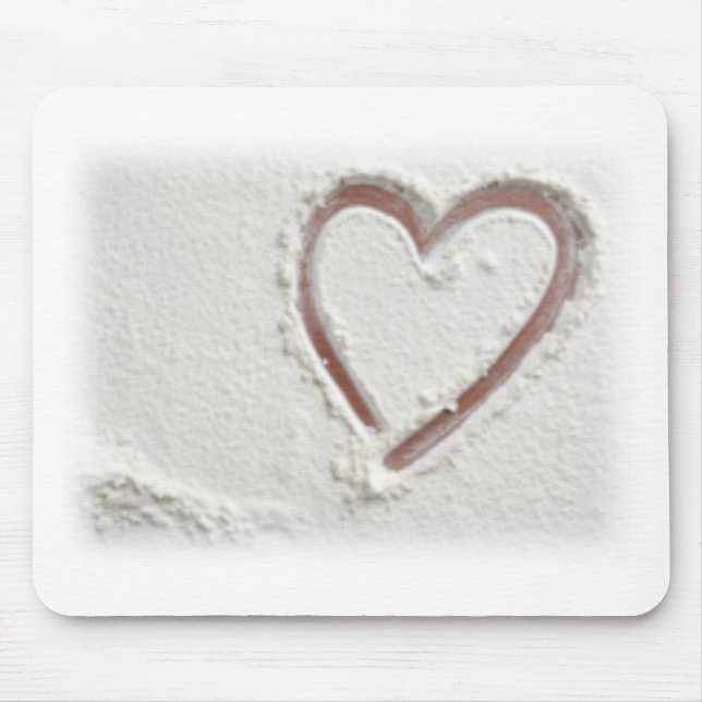 Tapis De Souris Beach Heart of Sand (Devant)