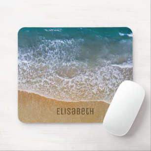 Tapis De Souris Beach Waves Sand Shore Personnaliser