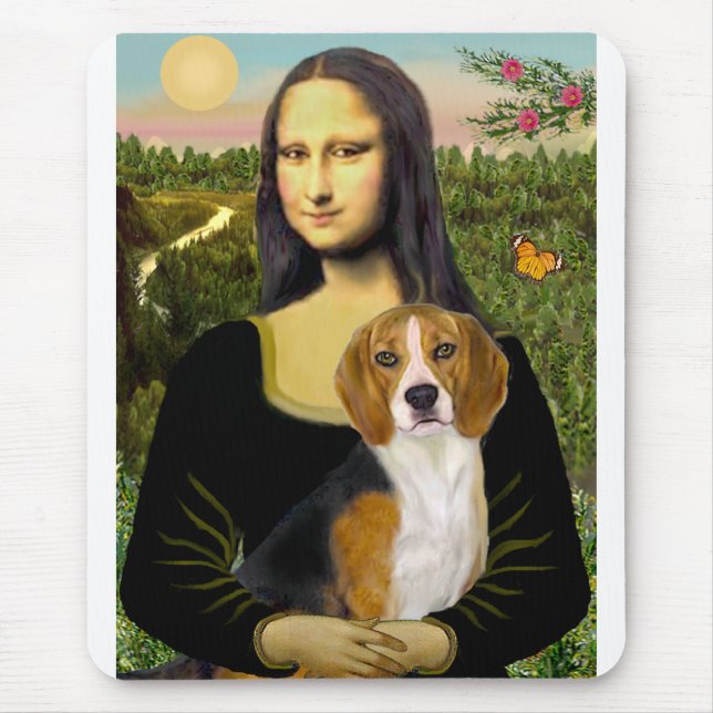 Tapis De Souris Beagle 7 - Mona Lisa (Devant)