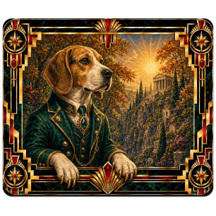 Tapis De Souris Beagle, Chien Art Déco