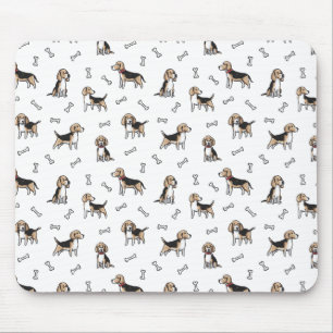 Tapis De Souris Beagle chiens motif
