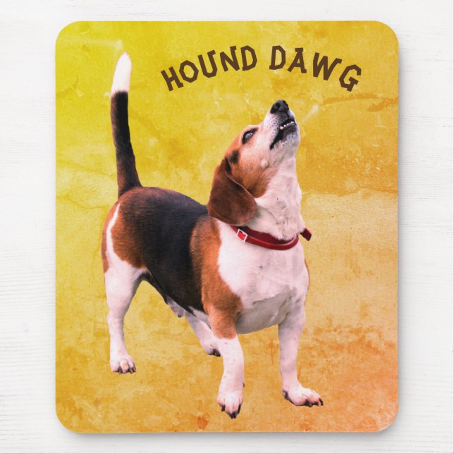 Tapis De Souris Beagle Hound Dawg Cute (Devant)