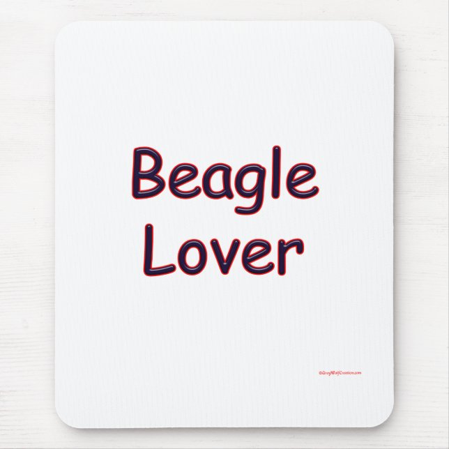 Tapis De Souris Beagle Lover (Devant)