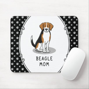 Tapis De Souris Beagle Mom (tri color 3) Dog Cute Dog Mom