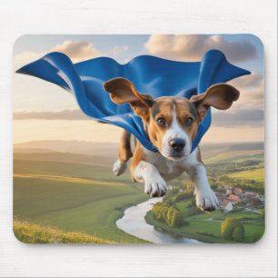 Tapis de souris Beagle Superhero