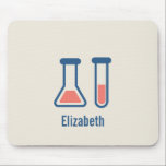 Tapis De Souris Beaker & Test Tube Science Themed<br><div class="desc">Un tapis de souris avec un dessin mignon d'un tube d'essai et d'un bécher. Parfait pour les types scientifiques.</div>