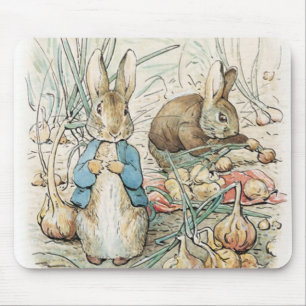 Tapis De Souris Beatrix Potter Peter Rabbit et Benjamin Bunny