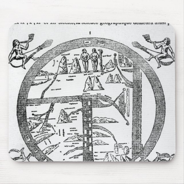 Tapis De Souris Beatus de mappamundi de Turin (Devant)