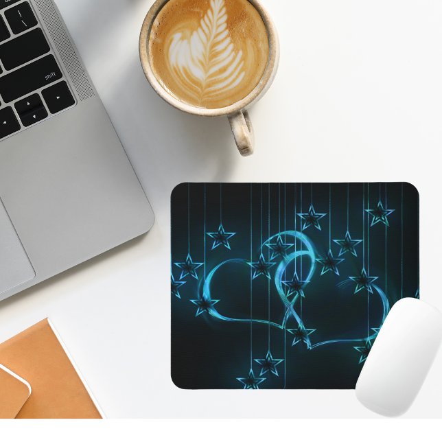 Tapis De Souris Beau coeur et étoile Mousepad (Créateur téléchargé)