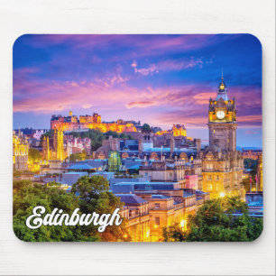 Tapis De Souris Beau coucher de soleil sur Edimbourg, Ecosse
