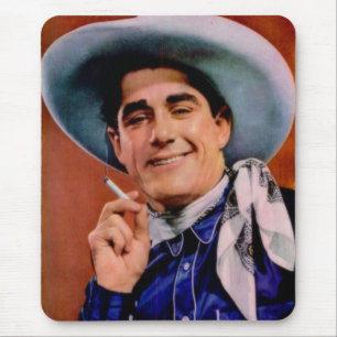 Tapis De Souris beau cowboy avec cigarette