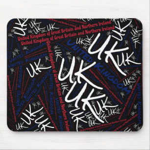 Tapis De Souris Beau drapeau du Royaume-Uni couleurs Patriotique