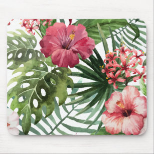 Tapis De Souris Beau et élégant   floral tropical Mousepad