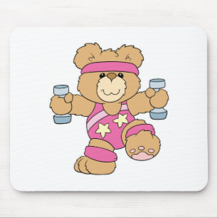 Tapis De Souris Beau exercice Fitness ours