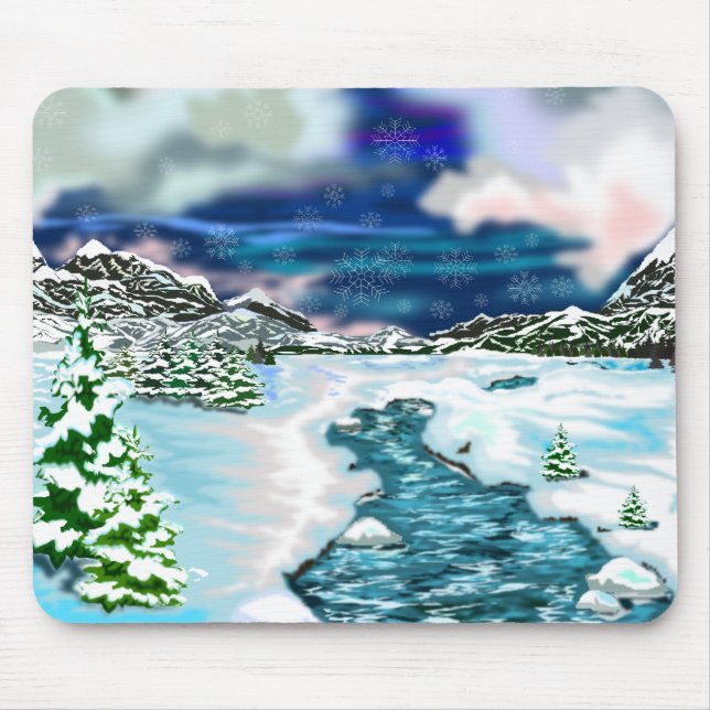 Tapis De Souris Beau hiver (Devant)
