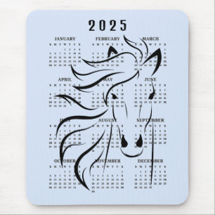 Tapis De Souris Beau Horse Design 2025 Calendrier