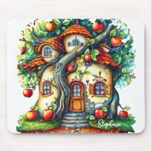 Tapis De Souris Beau Imaginaire élégant Pomme Fruit House