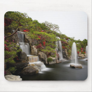 Tapis De Souris Beau Jardin Fleur Cascade Azalea