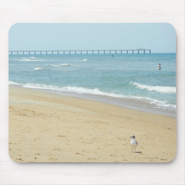Tapis De Souris Beau jour à la plage (Devant)