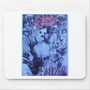 Tapis De Souris Beau logo artistique Skeezers extraordinaire en li