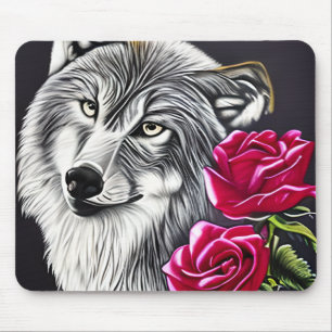 Tapis De Souris Beau loup Mousepad