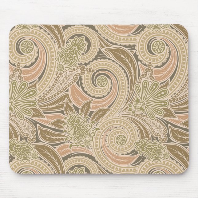 Tapis De Souris Beau motif de Paisley (Devant)