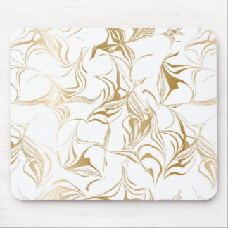 Tapis De Souris Beau motif d'or abstrait