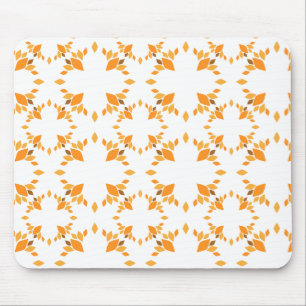 Tapis De Souris beau motif floral brun