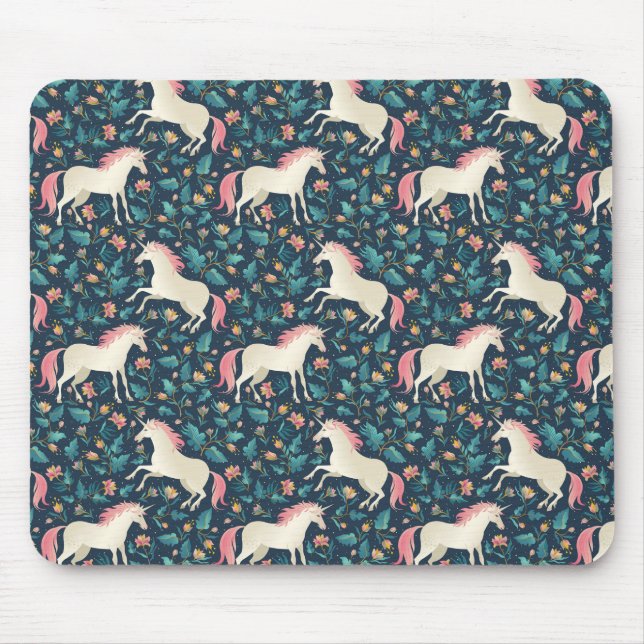 Tapis De Souris Beau motif magique de licorne (Devant)