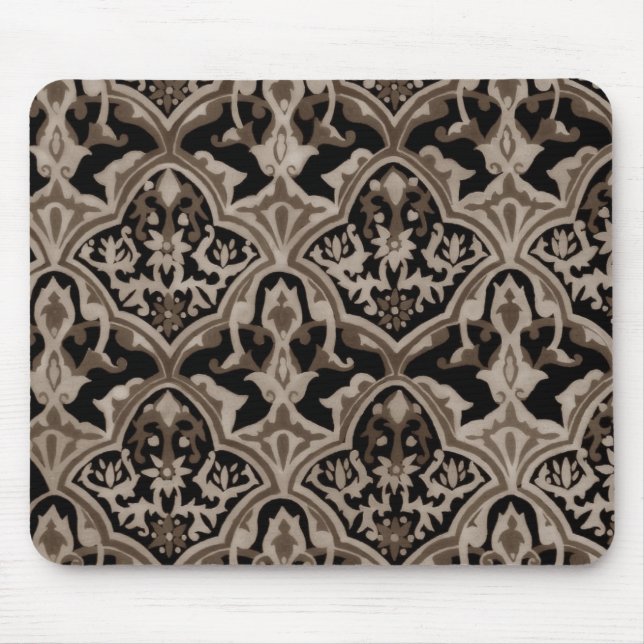 Tapis De Souris Beau motif Sepia (Devant)
