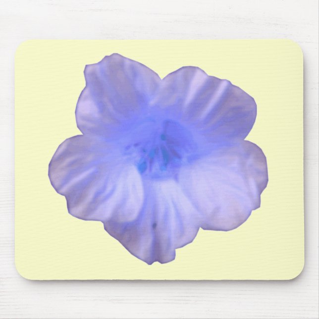 Tapis De Souris Beau Nasturtium Bleu Mousepad (Devant)