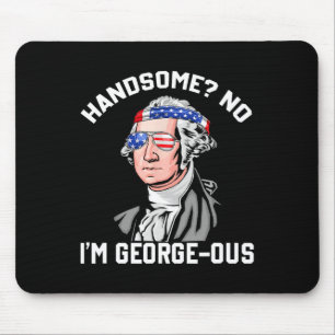 Tapis De Souris Beau Non George Washington 1776 Drôle 4 Juillet