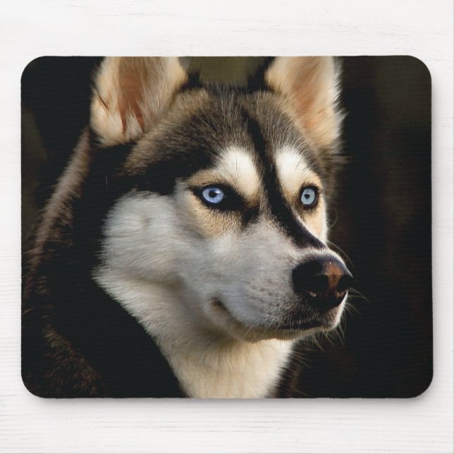 Tapis De Souris Beau Oreiller Husky Lrow (Devant)