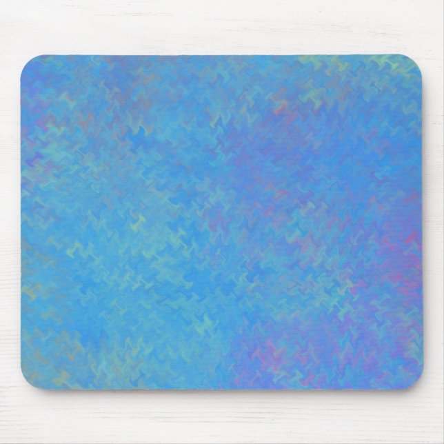 Tapis De Souris Beau papier bleu marbré (Devant)