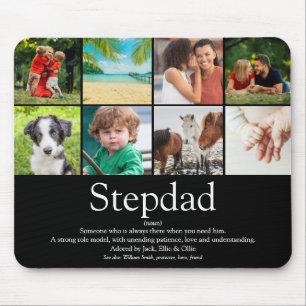 Tapis De Souris Beau-père Définition de beau-papa 8 Photo Fun Blac