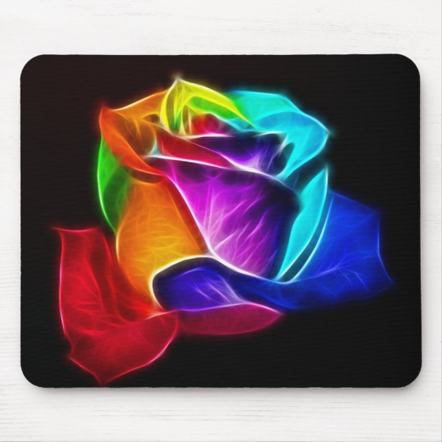 Tapis De Souris Beau rose de couleurs 5 (Devant)