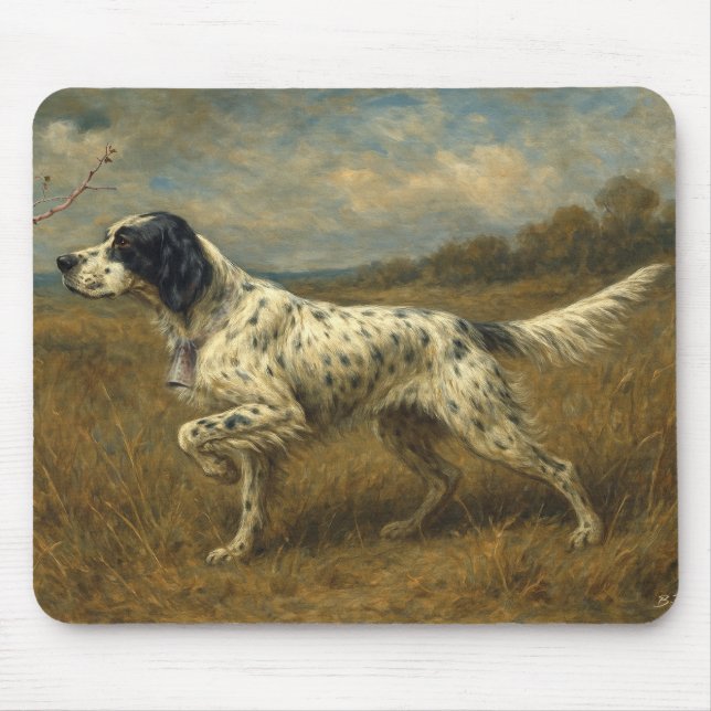 Tapis De Souris Beau Setter, Art (Devant)