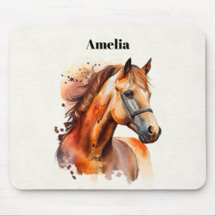 Tapis De Souris Beau Sorrel Horse Portrait