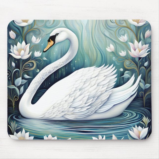 Tapis De Souris Beau Swan (Devant)