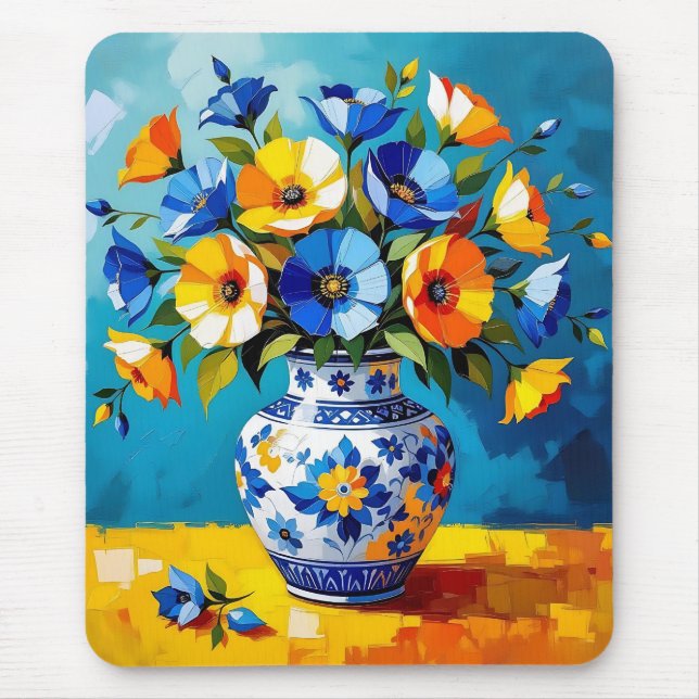 Tapis De Souris Beau vase de fleurs  (Devant)