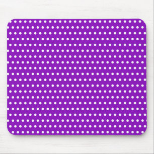 Tapis De Souris Beau Violet Avec Petits Pois Blancs