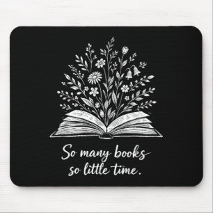 Tapis De Souris Beaucoup de livres peu de temps bibliophile classi