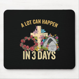 Tapis De Souris Beaucoup Peut Se Passer En 3 Jours Floral Retro Vi