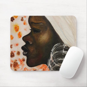 Tapis De Souris Beauté africaine - Peinture aquarelle