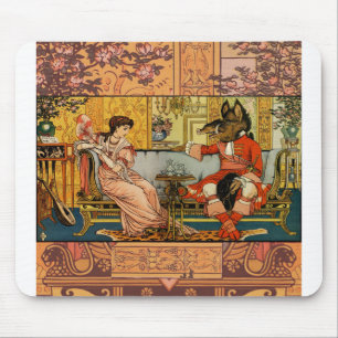 Tapis De Souris Beauté Beast Art classique Illustration