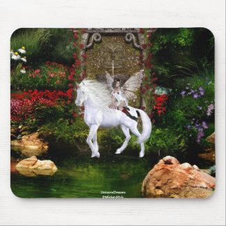 Tapis De Souris Beauté blanche 7 de licorne de coeur d'ange