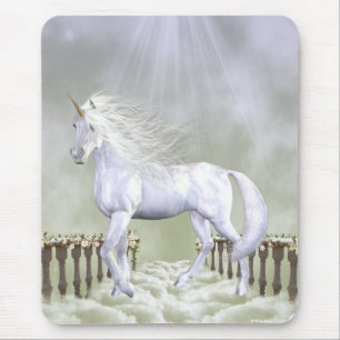 Tapis De Souris Beauté de blanc de licorne