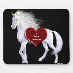 Tapis De Souris Beauté de blanc de licorne