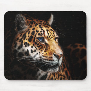 Tapis De Souris Beauté du léopard bleu